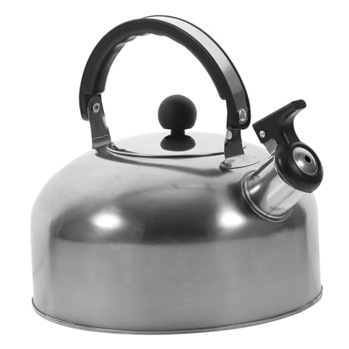 Mikinona Bollitore per Acqua Calda Sanitaria in Acciaio Resistente 3L Suoneria, Brocca per Acqua Calda Adatta a Piani Cottura a Induzione, Bollitore Domestico Durevole