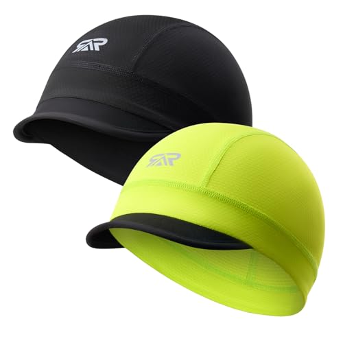 2-Pack Skull Cap with Sun Visor
