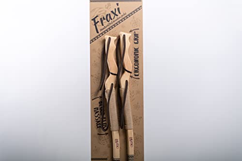 Bastones de madera dura 100% natural y flexible Fraxi Nature para senderismo exclusivo 7