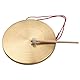 Ericetion 32 cm Hand Gong Cymbals Messing Kupfer Gong Chapel Opera Percussion Instrument Mit Rundspiel Hammer