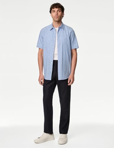 Image of Marks & Spencer Men's Cotton Short Sleeves Shirt
