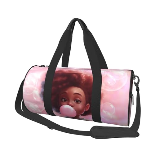 Gym bag for women Duffel Bags African American Afro Woman Sports Dance Bag Travel Luggage Bags for Men Women Weekender Sports Vacation