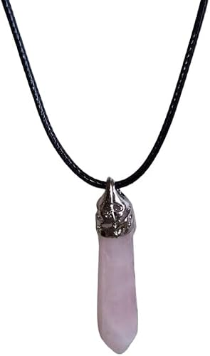 Earthstone Rose quartz Thin top Necklace