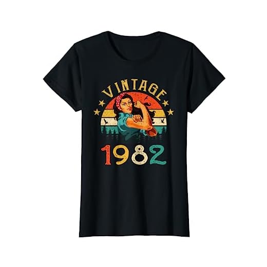 Mujer 40 Años Cumpleaños Nacido en 1982 Vintage 1982 40 Cumpleaños Camiseta