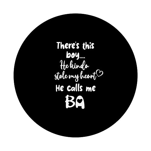 Vietnam Vietnamese Grandma Grandmother This Boy Calls Me Ba PopSockets Swappable PopGrip, Black - Image 3