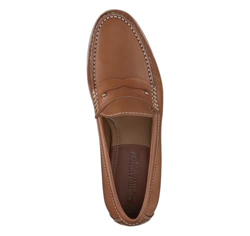 Image of Johnston & Murphy Men's Baldwin Penny Loafer, Cognac Sheepskin, 11 M