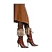 Women Fringe Boot Toppers For Festival – Beige Western Faux Suede Boot Cuffs Pair – Long Fringe Boho Cowgirl Boot Covers For Concert, Rodeo, Parties