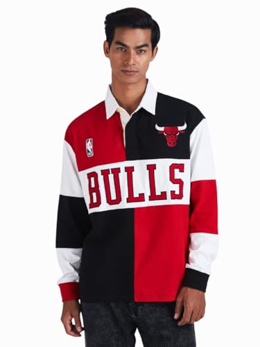 Image of Shop The Arena: Chicago Bulls Embroidered Oversized Polo Full Sleeve