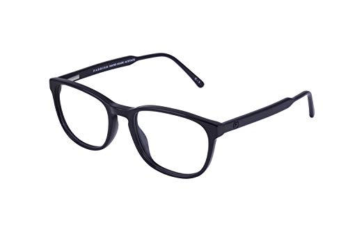 Image of Faddish Full Rim Rectangular Spectacle Frame for Men (CLAD C1 M|Zero Power|Black) (Premium Acetate)
