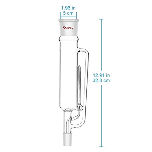 Stonylab 500Ml Soxhlet Type Extraction Apparatus, 24/29 Borosilicate Glass Soxhlet Extractor With Allihn Condenser And 2 500 Ml Flat Bottom Flasks, Complete Unit #TOP1