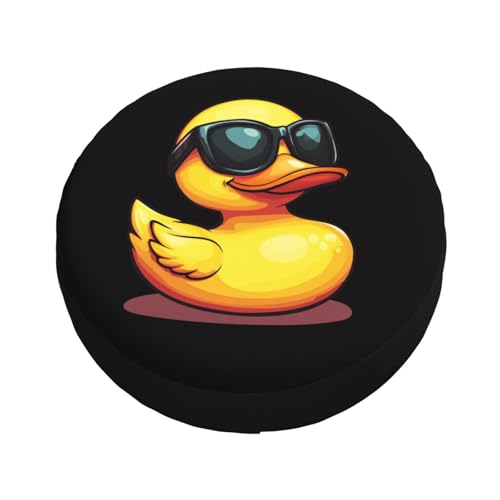Image of Cute Duck Spare Tire Cover Universal Wheel Tire Cover Funny Cartoon Duck Tire Protectors for Travel Trailer Rv SUV Truck Camper and Many Vehicle 14 Inch