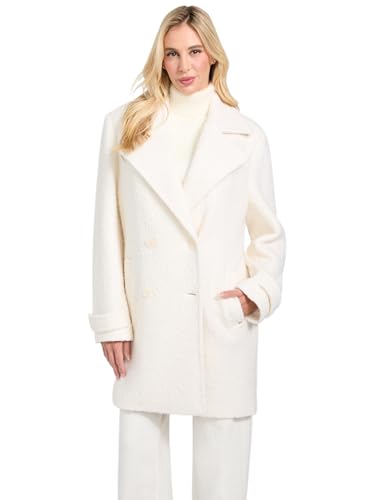 Image of GUESS Eco Leona Wool-Blend Peacoat