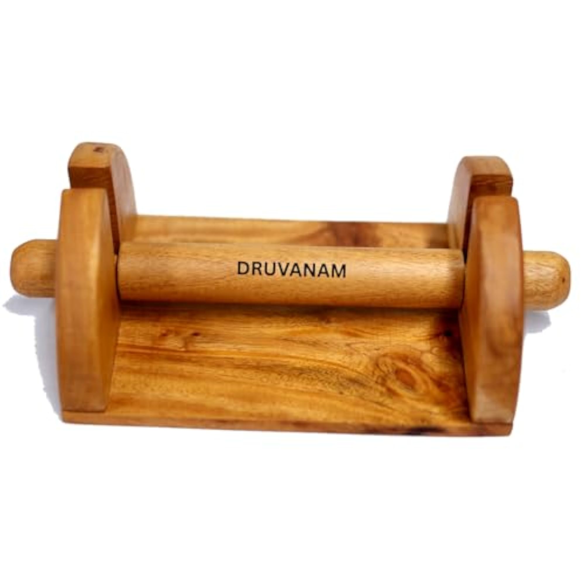 Mahogany Wood Tissue Paper Holder with Weight
