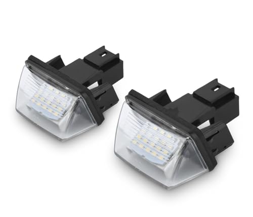 Luz LED matrícula trasera coche con iluminación blanca intensa para Citroen Berlingo