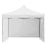 K PRACTIKSA - Practiksa Carpa Pared 3 x 3 Metros Toldo Lona Impermeable Plegable para Jardin Color Blanco
