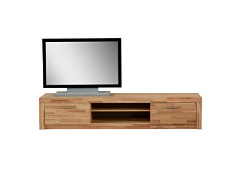 Möbeldesign Team 2000 TV-Teil Fernseh Tisch Lowboard Rack Kernbuche teilmassiv geölt 3442-6 Cover
