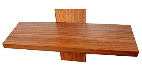 Image of Captiver Engineered Wood Wall Mounted Home Decor Shelf Batten Tier 3 (Matte,Teak) II for Living Study Dining Room Bathroom Kitchen Library Office Tv Organizer Bedroom