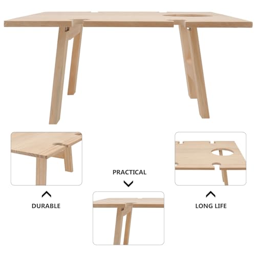 Table à vin pliable compacte portable pour camping et pique-nique