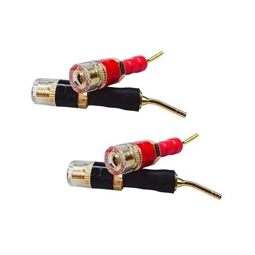 Adaptador Pin a Banana Jack 4 unidades, 24K Oro miniatura 5