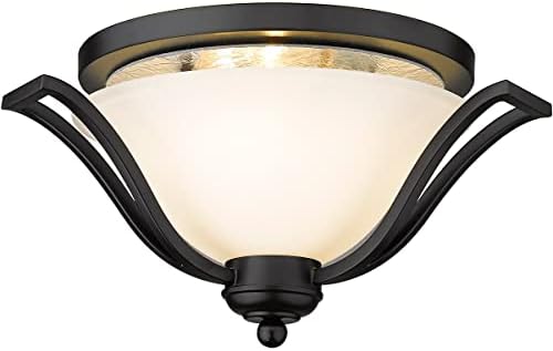 Miniatura 8 de Z-Lite 703F3-MB Lagoon Three Light Techo, marco de acero, acabado negro mate y sombra de ópalo mate de material de vidrio