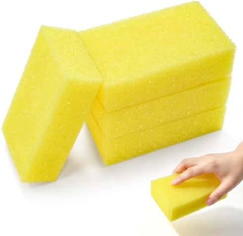 4 Pcs Car Wash Cleaning Scrub Sponges Reusable Car Bug & Tar Remover Sponge