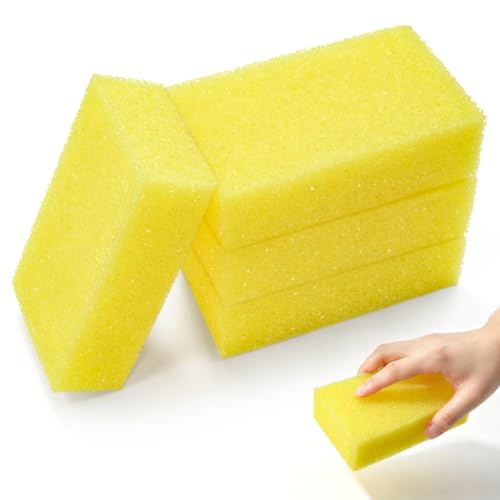 4 Pcs Car Wash Cleaning Scrub Sponges Reusable Car Bug & Tar Remover Sponge by Philbinden - Used condition - US$7.12