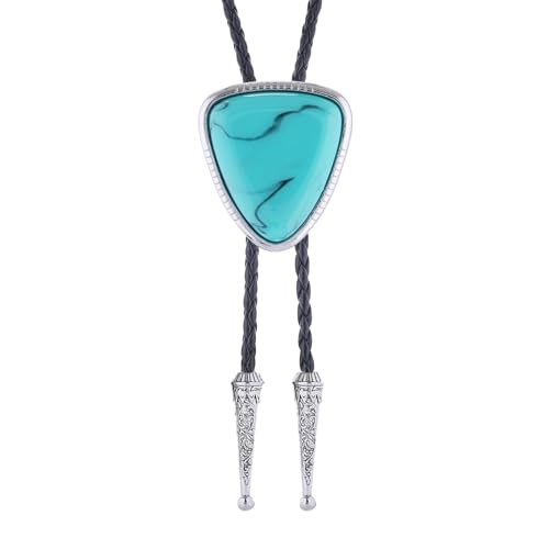 Image of Btilasif Bolo Tie for Women, Scorpion Bolo Tie Vintage Western Cowboy Stone Leather Neckties, Cowboy Gifts for Men