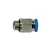 Produktbild RIEGLER 109131-122.012-10 Gerade Steckverschraubung »Blaue Serie«, G 1/2 a., Schlauch-Ø 10, 1Stk