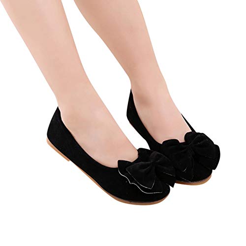 Baby Ballet Flats Girls Shoes Children Solid Bowknot Student Single Soft Dance Princess Shoes Single Shoes3