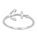 Women's Anchor Fashion Beautiful Ring New .925 Sterling Silver Band Size 8