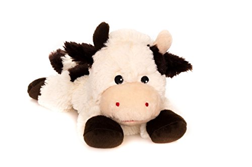 Habibi Plush Classic - 1826 Kuh mit Hirsekörnerfüllung, Wärmestofftier zum Erwärmen in der Mikrowelle/Backofen Cover
