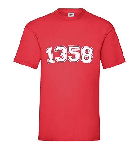 T-shirt pour homme rouge XXXL vêtement grande taille uni basique
