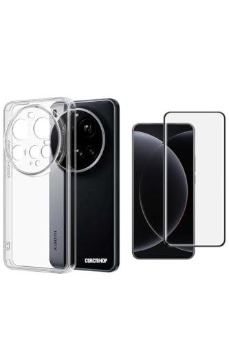 Xiaomi 15 Ultra ile Uyumlu Sararmaz Kamera Korumalı Esnek Darbe Emici Silikon Şeffaf Telefon Kılıfı ve Nano Esnek Ekran Koruyucu Seti - Şeffaf