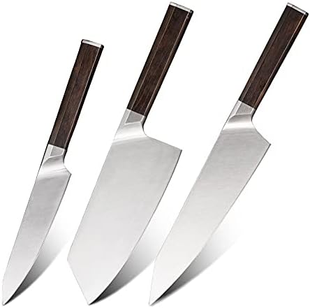 Set de 3 Cuchillos de Cocina Profesionales Acero Inoxidable