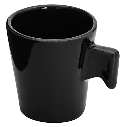 Mimo Style Mini Canecas Para Café Com 6 Peças Preta, Sua Cor É Elegante e Combina com Qualquer Ambie