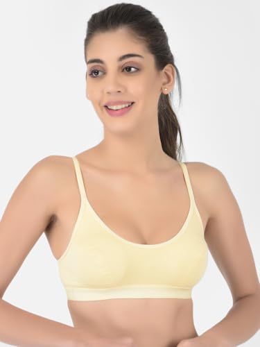 Image of Softline Women's 100% Cotton Wire-Free Non-Padded Bra Combo | Breathable & Soft Fabric | Full Coverage & Everyday Comfort (Pack of 2)