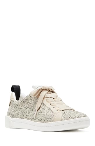 kate spade new york Women's Spade Flower Lace Up Sneaker, Neutral Multi, 8.52