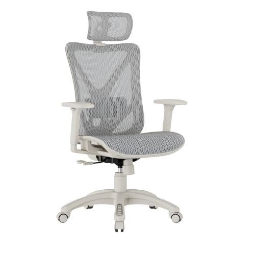 Image of ELABEST Mesh Office Chair,Ergonomic Computer Desk Chair,Sturdy Task Chair- Adjustable Lumbar Support & Armrests,Tilt Function,Comfort Wide Seat,Swivel Home Office Chair (Space Grey)