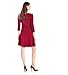 Gabby Skye Women's Petite 3/4 Sleeve Fit and Flare Sweater Dress