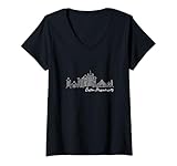 Photo Gallery donna signature boston city skyline - souvenir del massachusetts maglietta con collo a v Photo Gallery donna signature boston city skyline - souvenir del massachusetts maglietta con collo a v