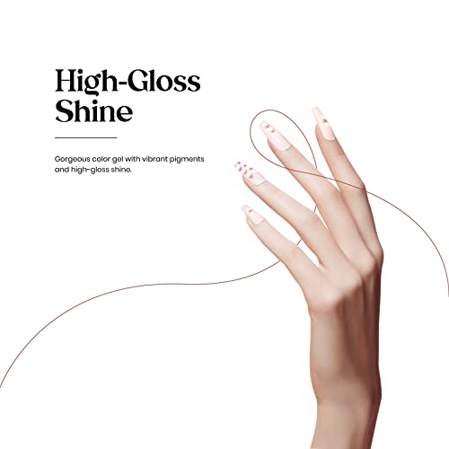 Beetles Gel Nail Polish With 48W Uv Light Starter Kit 12 Colors Pastel Pink Nudes Gel Nail Polish With Base Top Coat Peach Glitter Gel Glitter Powder Nail Art Rhinestone Gems Manicure Kit #TOP5