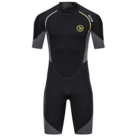 Men's One-piece Short-sleeved Wetsuit, Neoprene Suit Cover