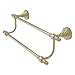 Allied Brass RD-72/36 Retro Dot Collection 36 Inch Double Towel Bar, Satin Brass