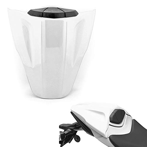 Motorcycle Rear Passenger Seat Pillion Cowl Tail Cover Fairing ABS for Ninja ZX10R 2011-2015 2011 2012 2013 2014 2015 (White)