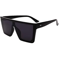 FOURCHEN Gafas de sol cuadradas de gran tamaño para mujer y