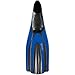 Mares Superchannel Full Foot Scuba Fins, Blue - 8-9