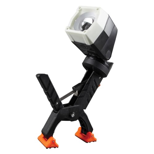 Klein Tools 56029 Work Light, LED Clamp Light Rotates 360 Degrees, Pivots 90 Degrees, Dust and Water Resistant