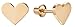 Girls Plain Heart Screwback Earrings, Screw Back Earrings for Girls with Stainless Steel Post (Gold Toned)