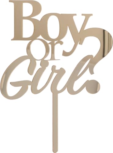 Graziano Boy or Girl Cake Topper Gold Graziano Boy or Girl Cake Topper Gold