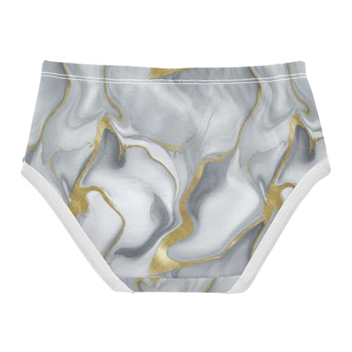 Joisal Toddlers Underwear Floral 2t Cotton Cute Panties Girl Florals Kids Briefs Undies Aesthetic Grey Gold2